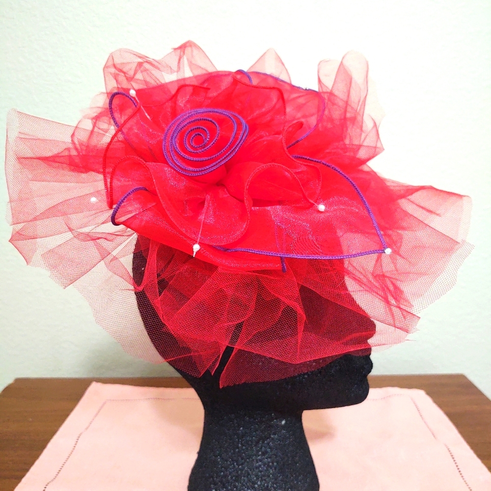 Red and Purple Hair Clip